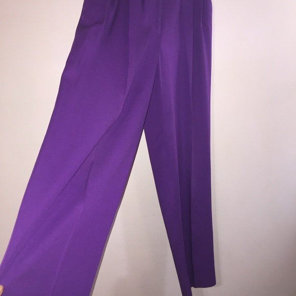 Vintage 80s Pantsuit Set Blazer Outfit High Waistline Trousers Pants - Picture 13 of 16